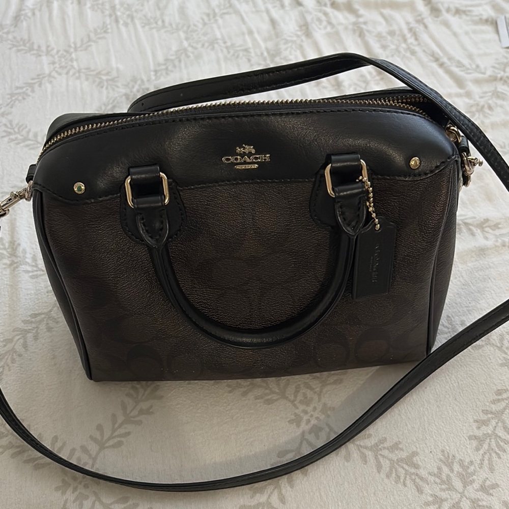 Coach Black and Brown Handbag
